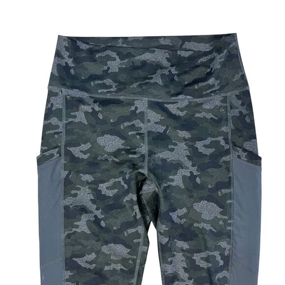 PowerHold by Fabletics Side Pockets Camo Leggings Mesh‎ Side Womens Size Large - Picture 2 of 11